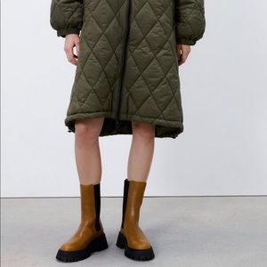 Zara Leather Ankle Boots.